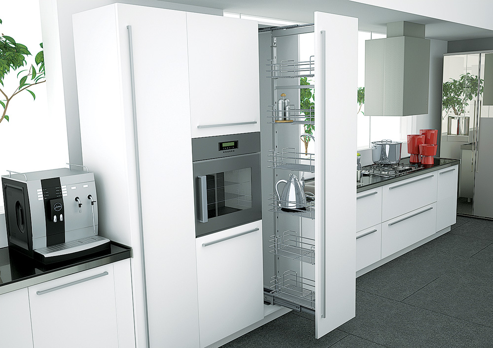 Дизайн Кухни Встроенной Техникой И Холодильником