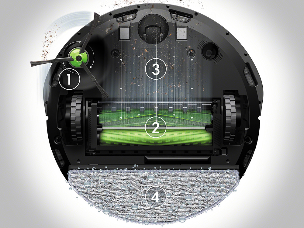 Робот пылесос roomba combo. Робот-пылесос irobot roomba i8+. roomba combo essential y1.